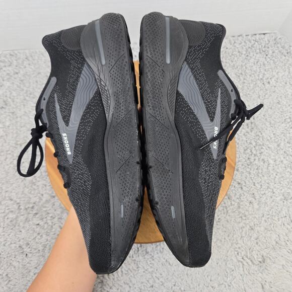 Brooks Mens 11.5 4E Extra Wide Ghost Max Triple Black Athletic Gym Running Shoe - Picture 7 of 12